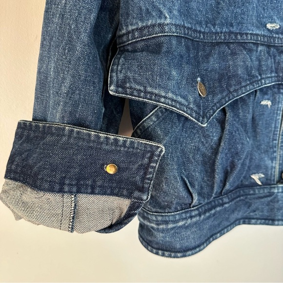 Vintage 80’s Krazy Krinkle Denim Jacket - Picture 5 of 12